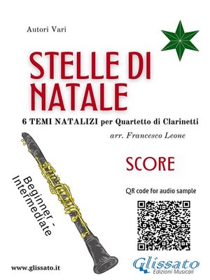cover image of Stelle di Natale--Quartetto di Clarinetti (SCORE)